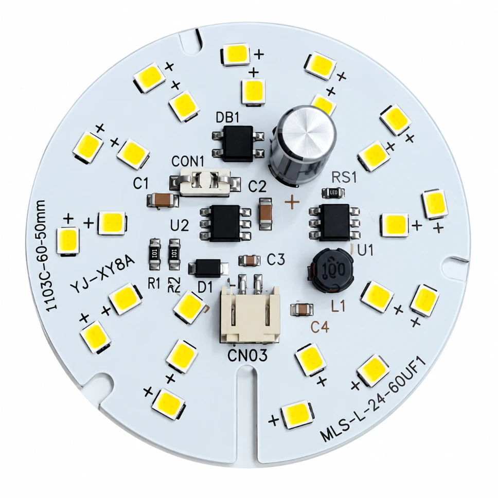 [2829330] 12W AC/DC DOB LED Plate 6500K Cool White Round LED Module