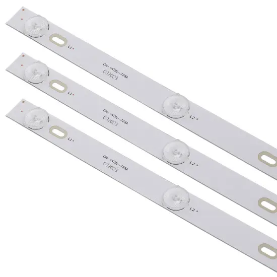[105006] 32-Inch LED TV Backlight Strip – 57cm Straight Profile with 6 LEDs (3V per LED) – TMN-66 Replacement for Universal LED TV Repairs