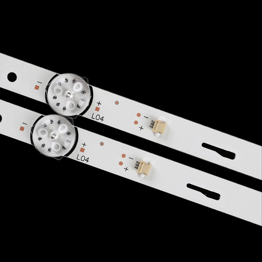 [105010] 32-Inch LED TV Backlight Strip – 44cm Straight Profile with 6 LEDs (3V per LED) – Segmented (3+3) Design for Universal TV Repairs