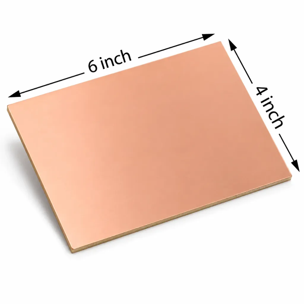 [8881300] 6X4 inches Phenolic Single Sided Plain Copper Clad Board (PCB)