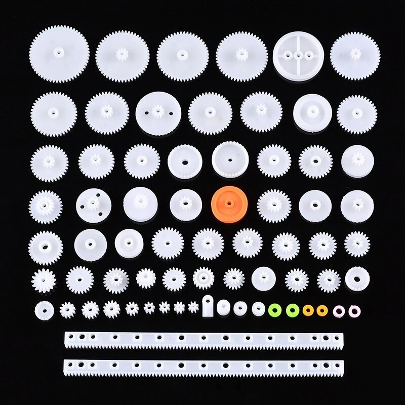 75pcs DIY Gear Kit - Plastic Gear Assortment for Robotics