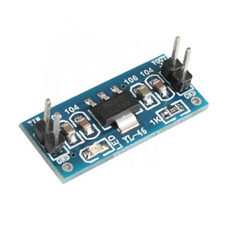 [36971] AMS1117-5.0V Step-Down Voltage Regulator Module – Efficient 6V-12V to 5V DC-DC Power Converter