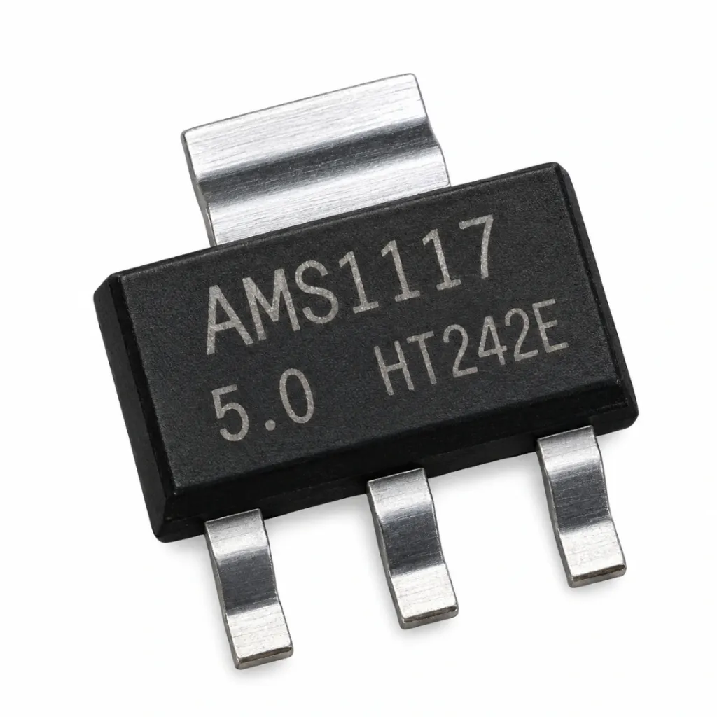 [95147] AMS1117 5V Regulator - 1A Low Dropout (LDO) Voltage Regulator IC (SOT-223 Package)