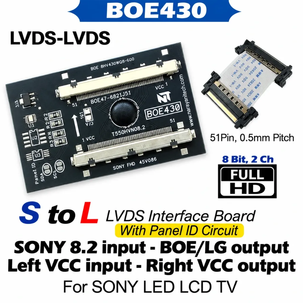 [3296564] BOE430 LVDS Controller Board - Universal Display Driver Interface