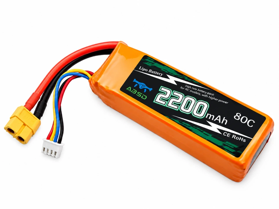 [32791086] 11.1V 2200mAh 3S Li-Po Battery 80C High Discharge Rate Pack for RC Racing and Drones