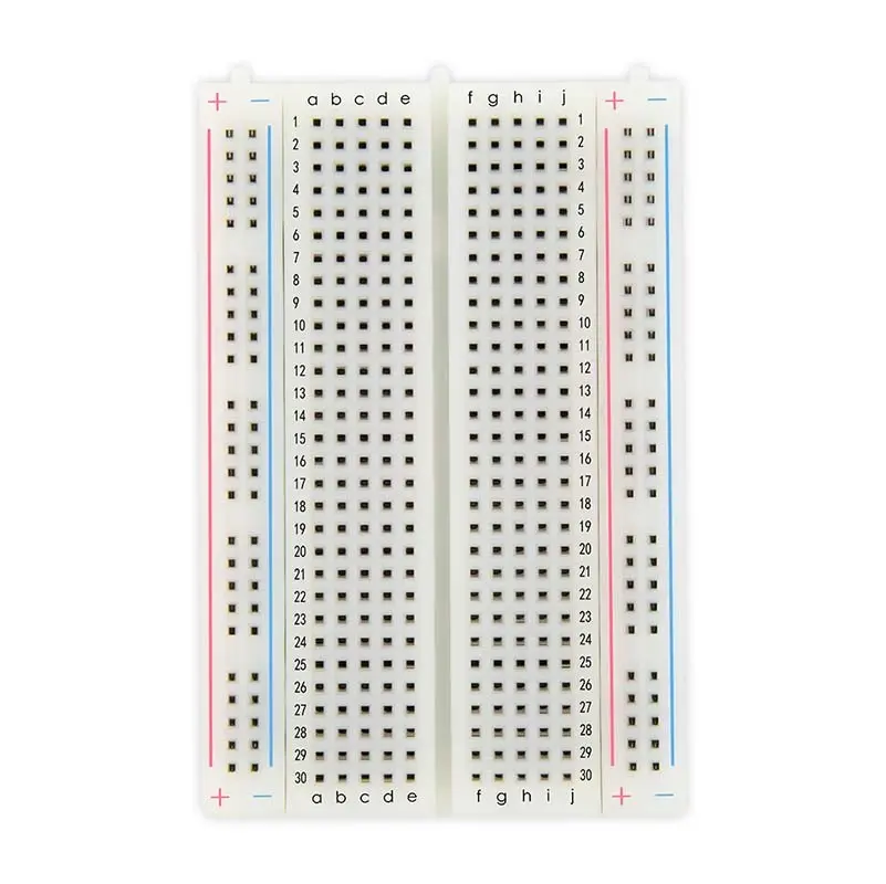 [378818] 400Point Solderless Breadboard – MB-102 Half-Size Prototyping Board for Arduino, Raspberry Pi & DIY Electronics
