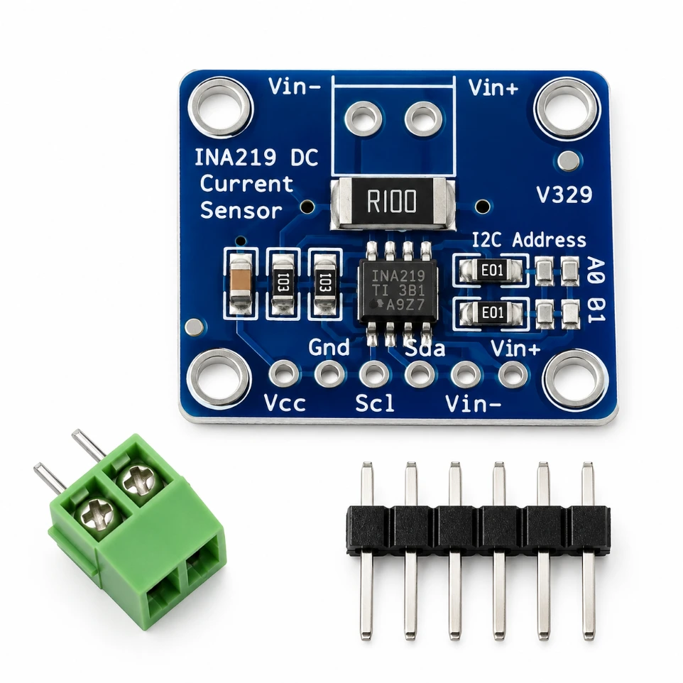INA219 I2C High Side DC Current and Power Monitor No Drift Bi-Directional Sensor Module