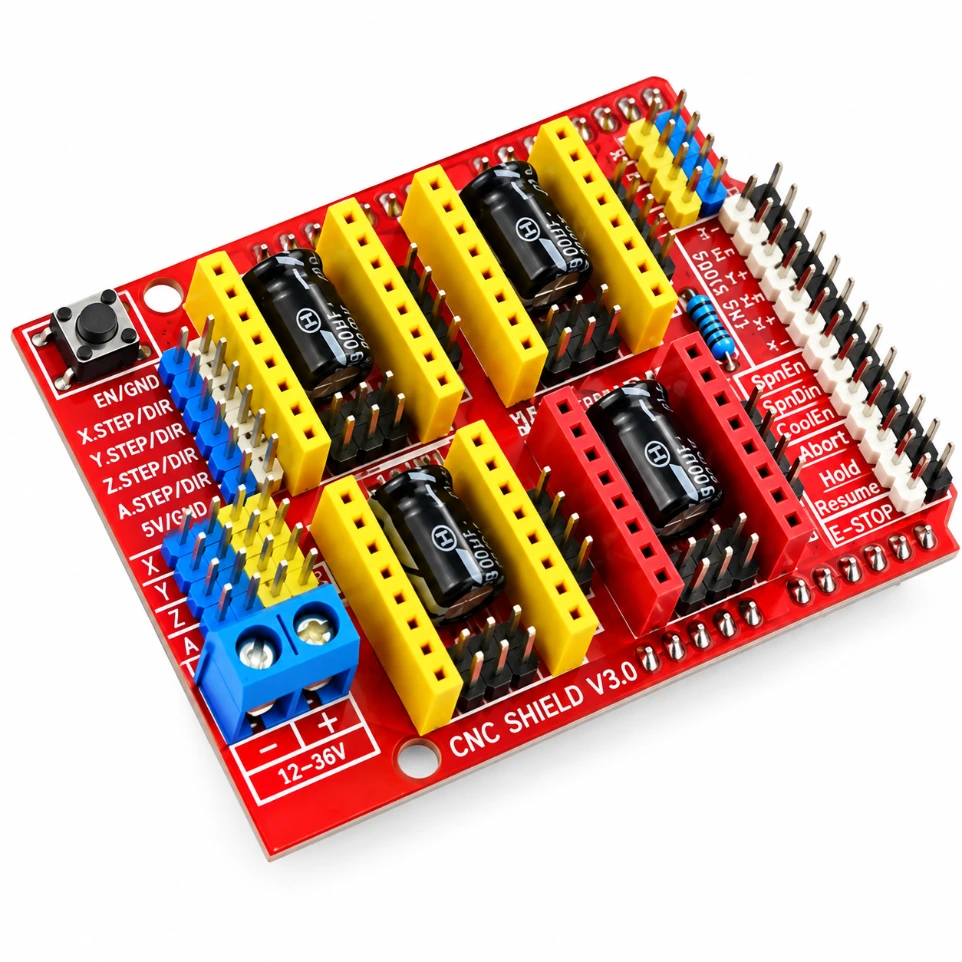 [8459712] CNC Shield V3.0 – GRBL Compatible Stepper Motor Driver Expansion Board for Arduino Uno (A4988/DRV8825)