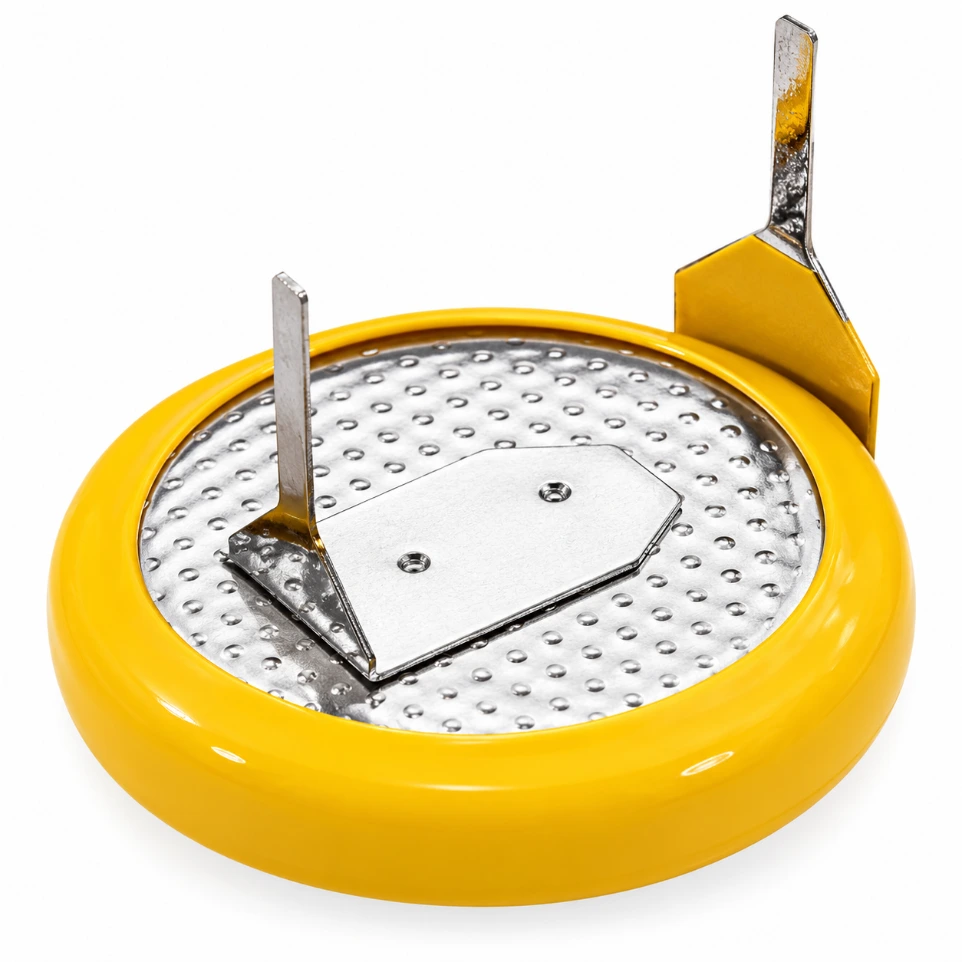 [96431] CR1220 3V Lithium Coin Cell with Solder Tabs for PCB Mount CMOS RTC Battery