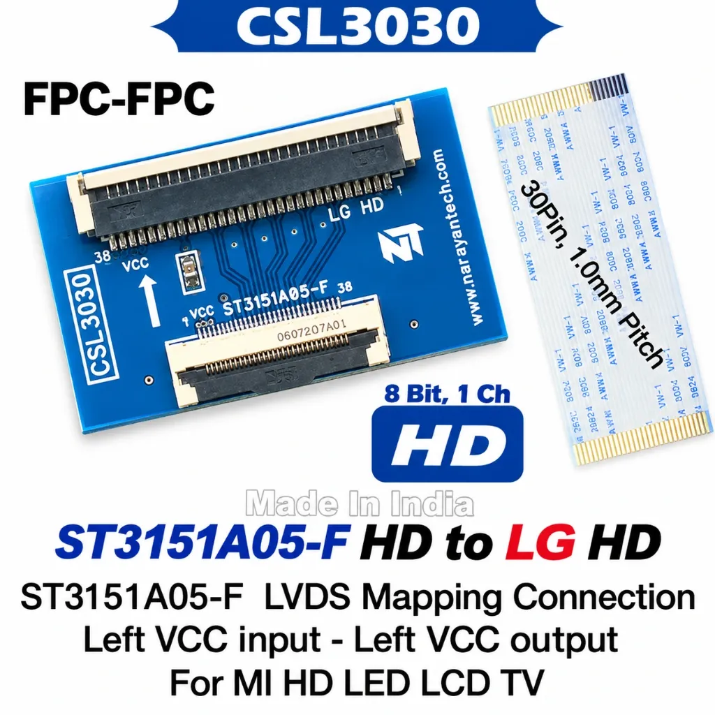 CSL3030 LVDS Controller Board - Universal Display Interface Module for LCD/LED Panels