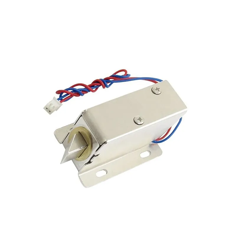 [0897458] 12V DC Electromagnetic Cabinet Door Lock – Compact Solenoid Electric Deadbolt for Smart Lockers
