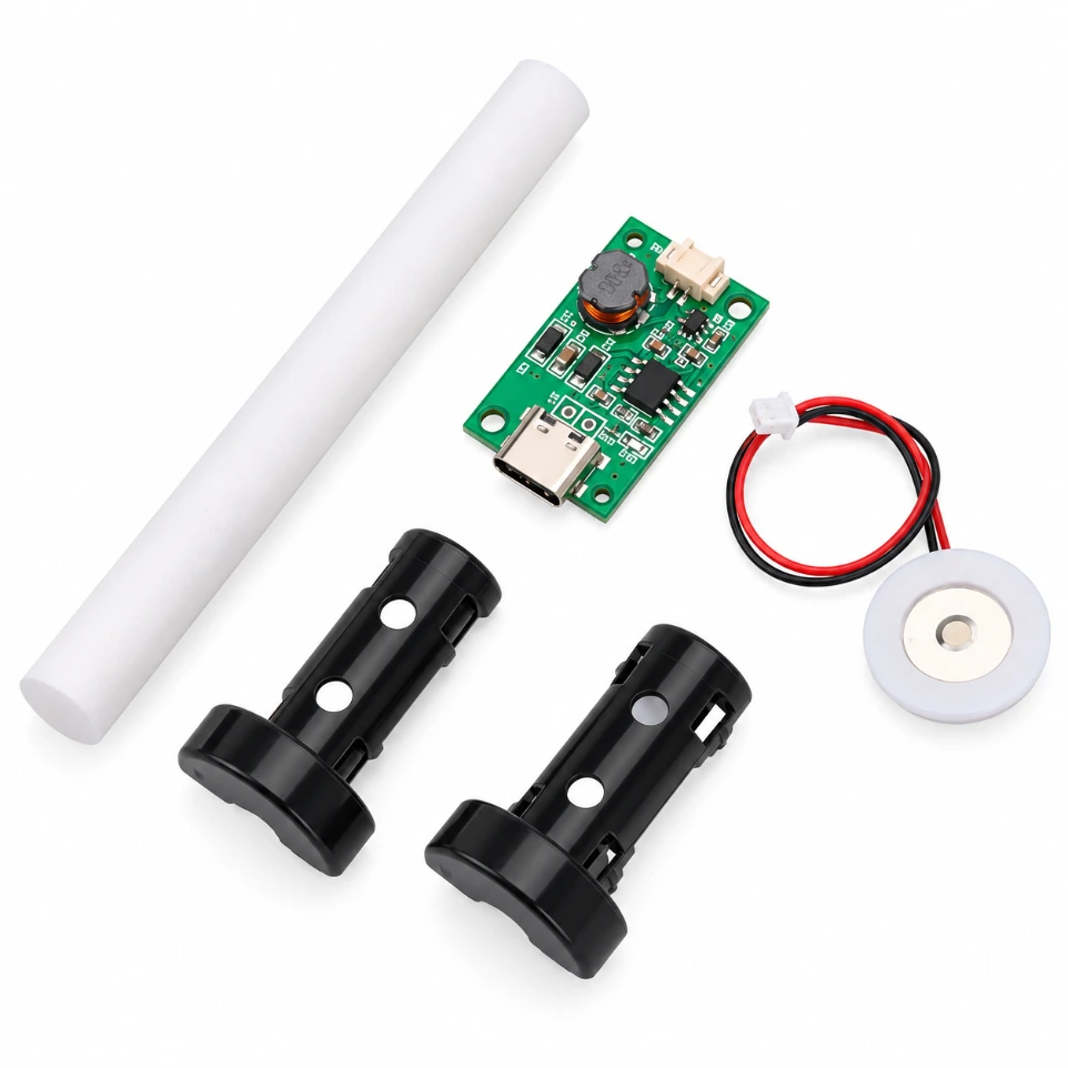 [08974515] 108kHz Ultrasonic Atomiser Kit with Cotton Wick – DIY USB-C Mist Maker for Incubation, Smart Gardening, and Desktop Humidifiers