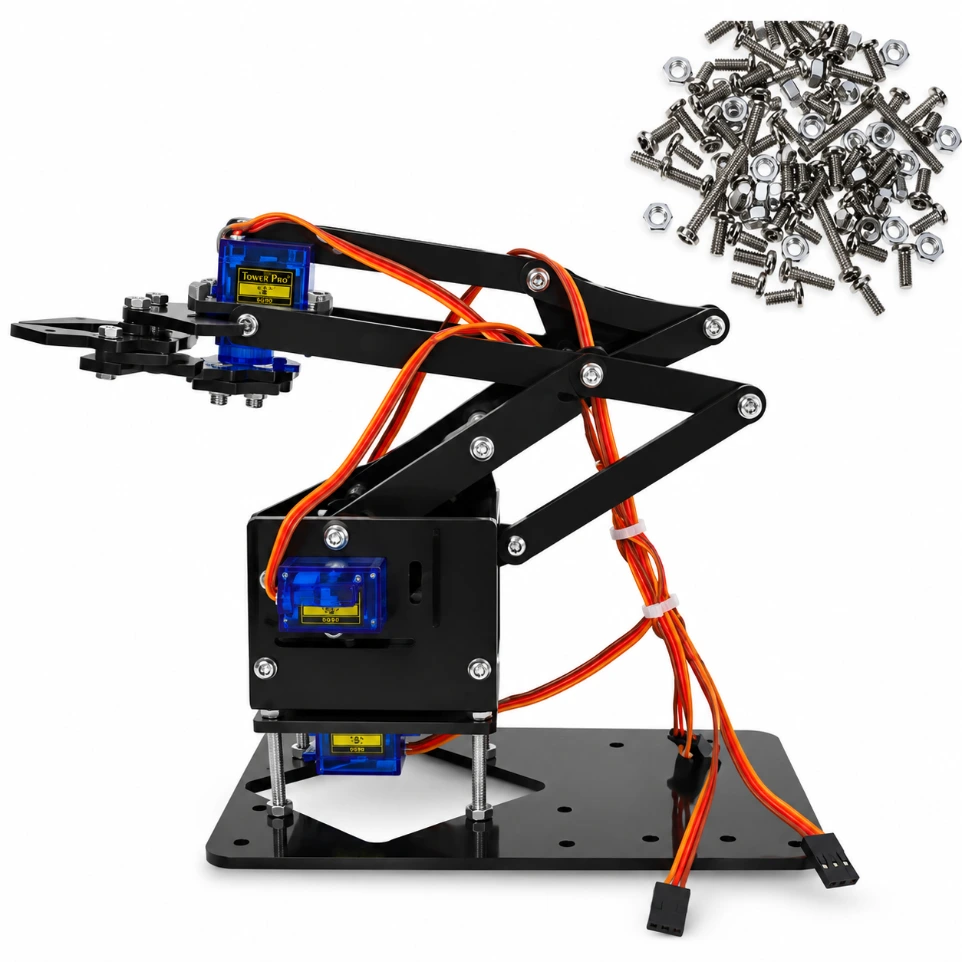 [617856] DIY Acrylic Robot Manipulator Mechanical Arm Kit (not-including Servo and Board)
