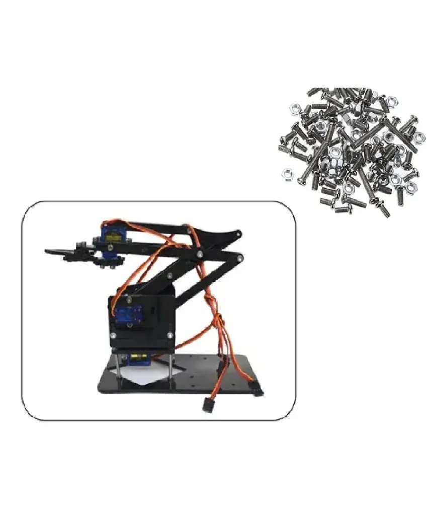[617856] DIY Acrylic Robot Manipulator Mechanical Arm Kit (not-including Servo and Board)