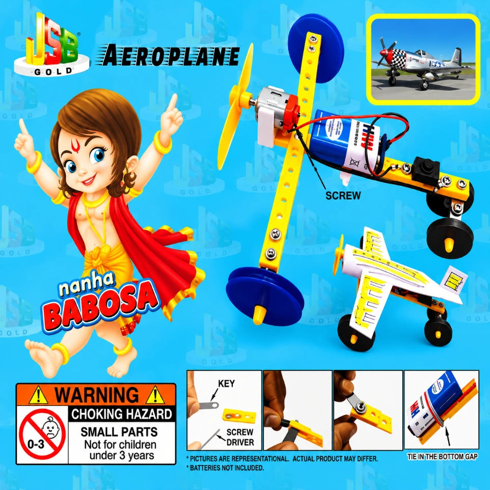[7895841] DIY – Aeroplane Project Kit – Tested & Verified (Educational projects and learning DIY kit)