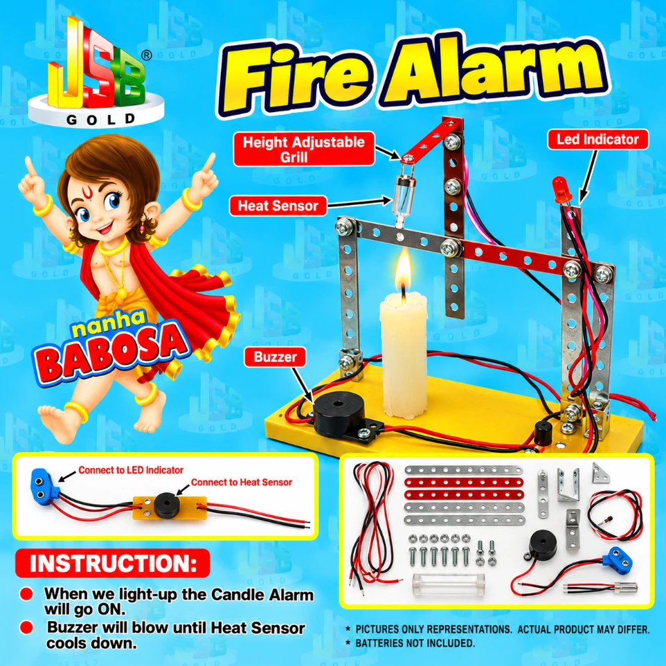 [08974588] DIY – Fire Alarm Electricity Kit – Tested & Verified (Educational projects and learning DIY kit)