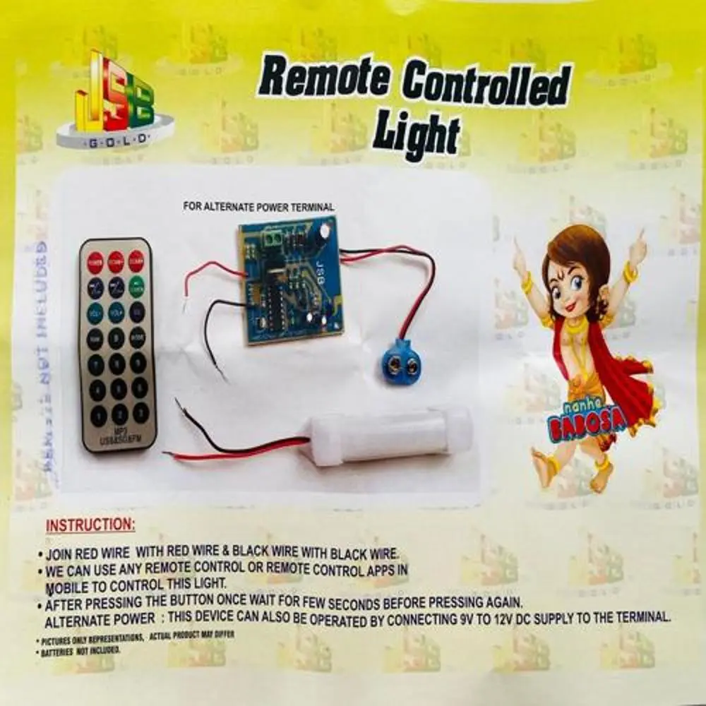 [987156] DIY – Remote Controlled Light Electricity Kit – Tested & Verified (Educational projects and learning DIY kit)