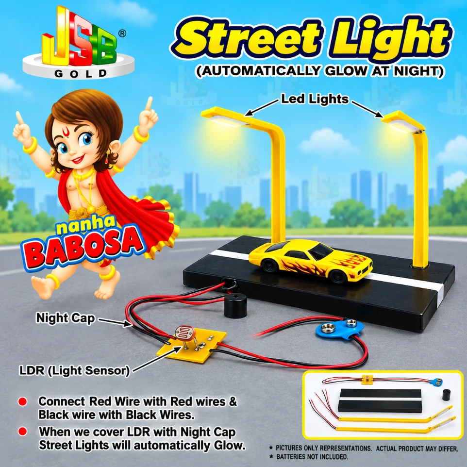 [3781107] DIY – Street Light Electricity Kit – Tested & Verified (Educational projects and learning DIY kit)