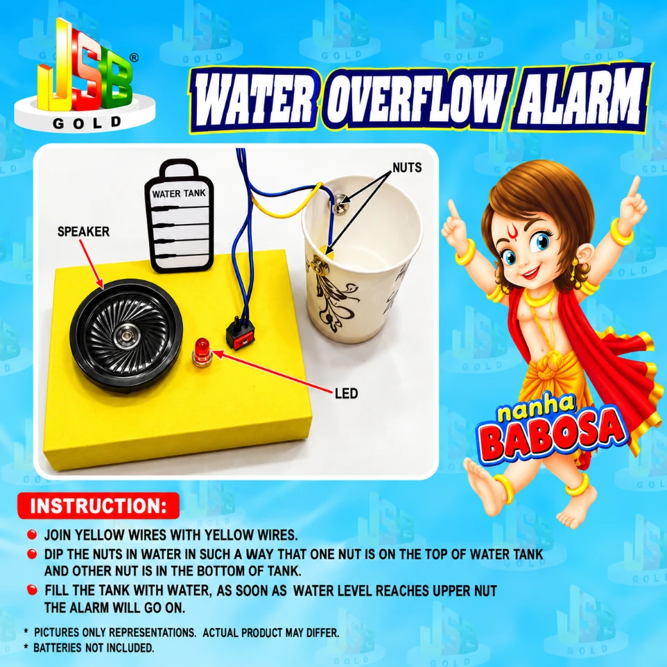 [05845980] DIY – Water Overflow Alarm Electricity Kit – Tested & Verified (Educational projects and learning DIY kit)