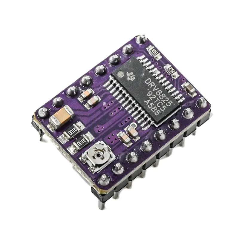 [2829800] DRV8825 Stepper Motor Driver Module with Aluminum Heat Sink – High-Current Carrier