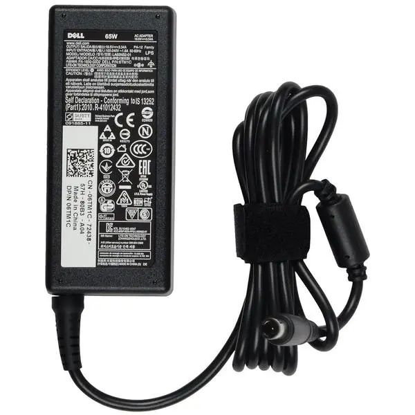 Dell 65W Laptop Charger - 19.5V 3.34A Power Adapter (4.5mm Small Pin)