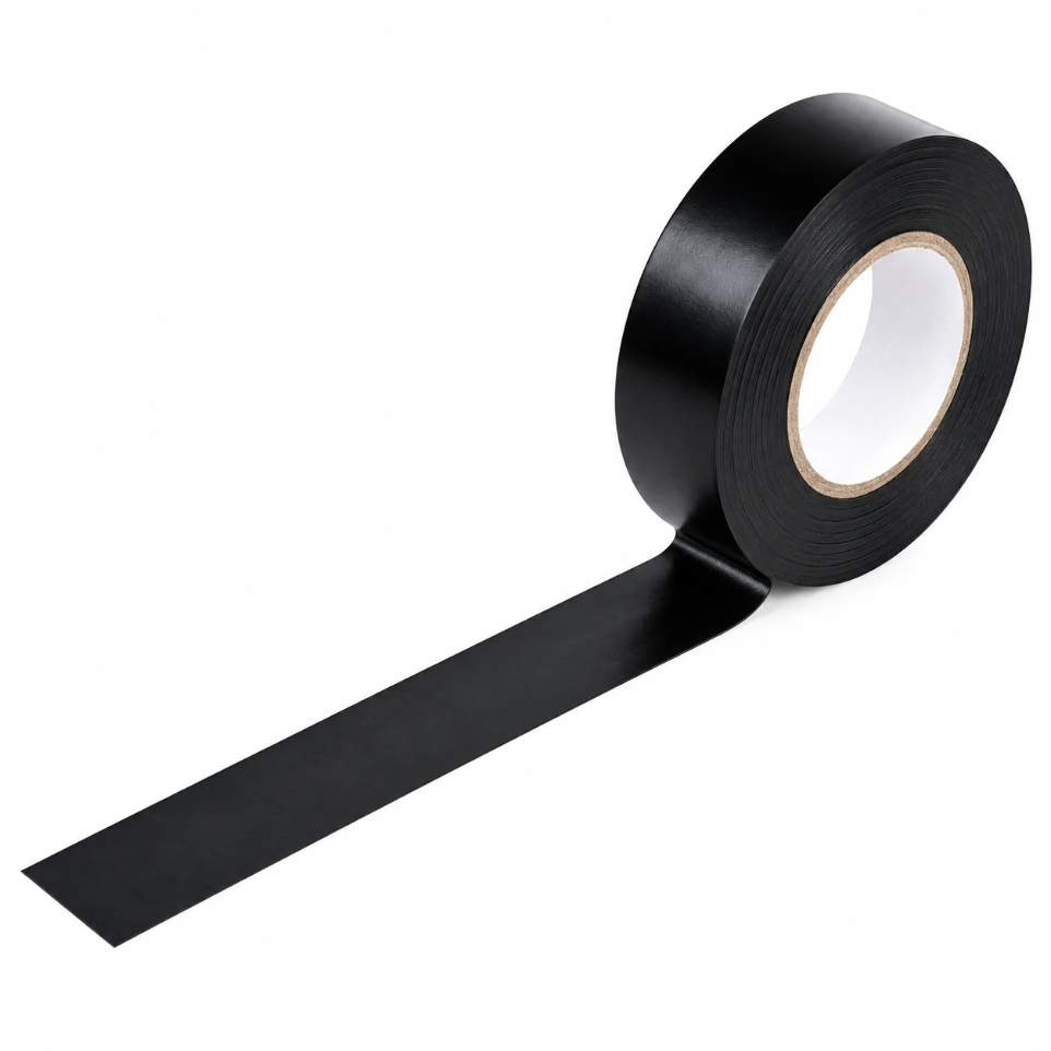 18 mm x 6 m Black Self-Adhesive PVC Electrical Insulation Tape