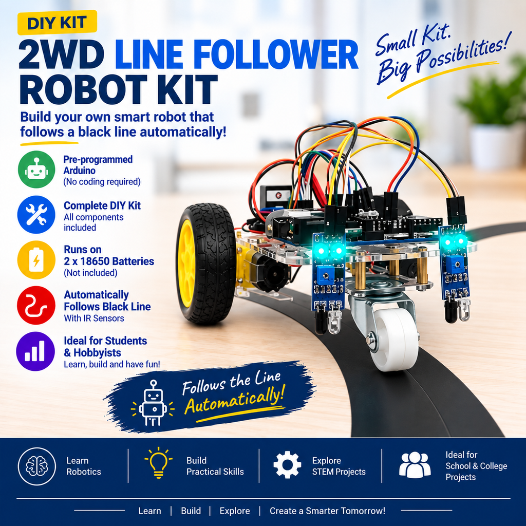 [48311091] Arduino Line Follower Robot Car DIY Kit