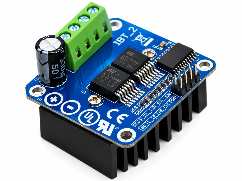 Double BTS7960 43A H-Bridge High-Power Stepper Motor Driver Module
