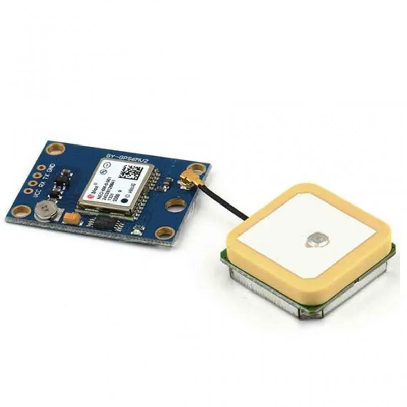 [7614] NEO-6M GPS Module with External Antenna – High-Precision Satellite Positioning for Arduino, Raspberry Pi & Drone Flight Controllers