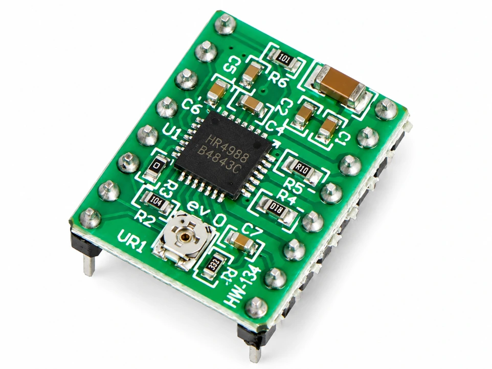 [985217] A4988 Stepper Motor Driver - Green Module with Heatsink
