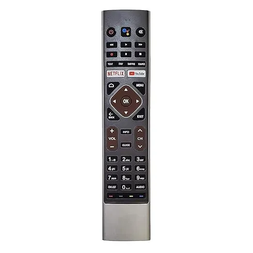 [12101203] RM-L1656 Universal Smart TV Remote Control – Replacement for Haier Android, 4K UHD, and LED TVs with Dedicated Netflix & YouTube Buttons