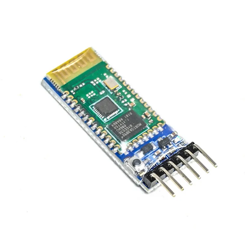 HC-05 Bluetooth Serial Transceiver Module – 6-Pin Dual Mode (Master/Slave) Wireless Connector with Reset Button for Arduino and ESP32