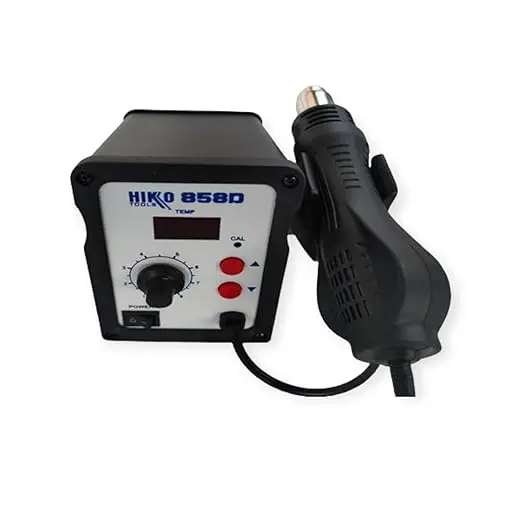 HIKO 858D SMD Rework Station – Premium 700W Digital Hot Air Gun with LED Display, Auto-Sleep Function, and 120L/min High-Volume Airflow for Professional PCB Repair