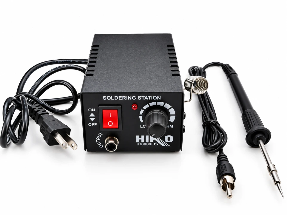 HIKO 12V Micro Soldering Iron Station – Precision Alphanumeric SMD Soldering Tool with Adjustable Voltage Control & Ultra-Fine Micro Bit for Delicate Electronics Repair