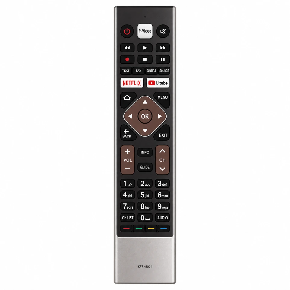 [50191] Haier HTR-U27E Original Series TV Remote – Replacement for Haier Smart Android & 4K LED TVs (Non-Voice / Without Google Assistant)