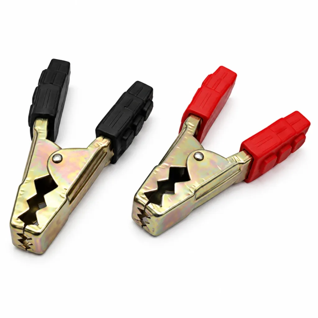 [8372861] Heavy Duty Alligator, Crocodile Clamp Set Electrical Battery Clamp Connect (600 AMP) multi