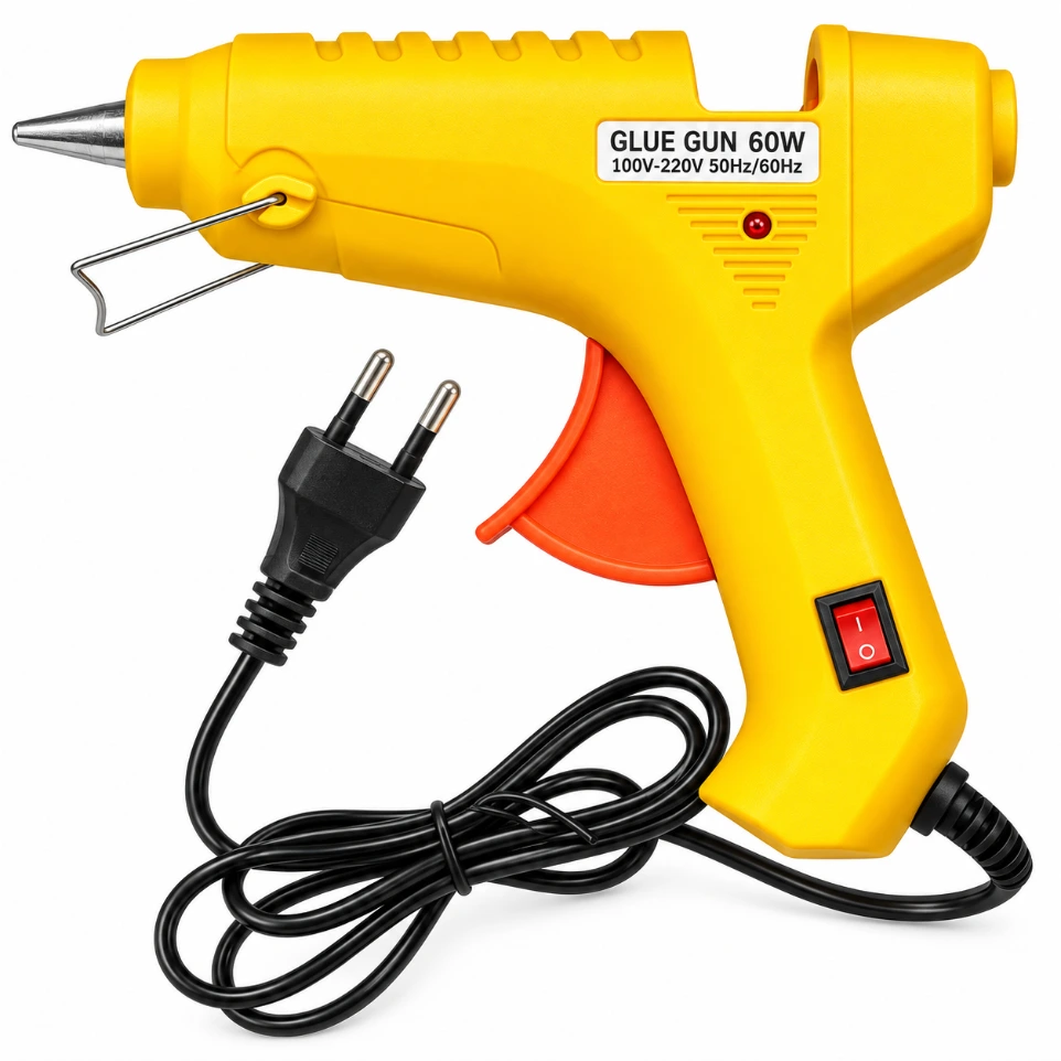 [7251] 60W Professional Hot Melt Glue Gun - Heavy Duty Rapid Heating Glue Gun for DIY & Repairs