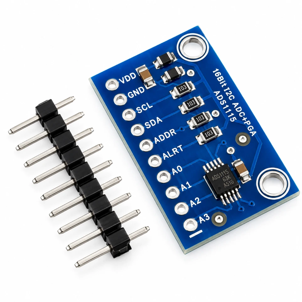 [3781284] I2C ADS1115 16-Bit ADC 4-channel Module with Programmable Gain Amplifier