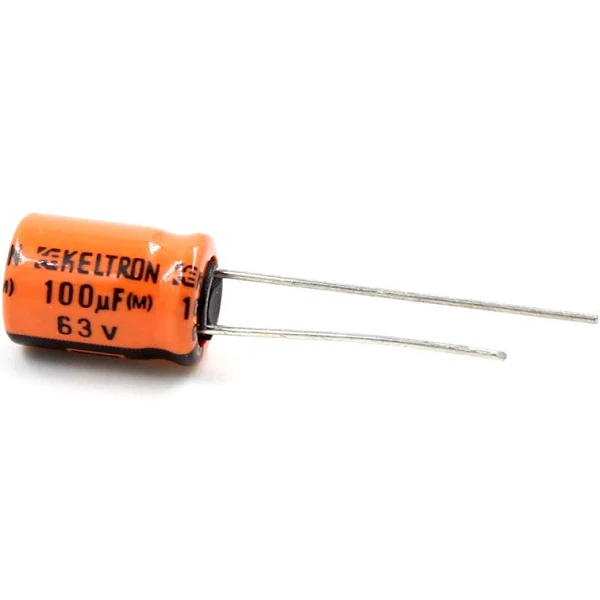 [7255325] Keltron 1uF 63V Radial Electrolytic Capacitor