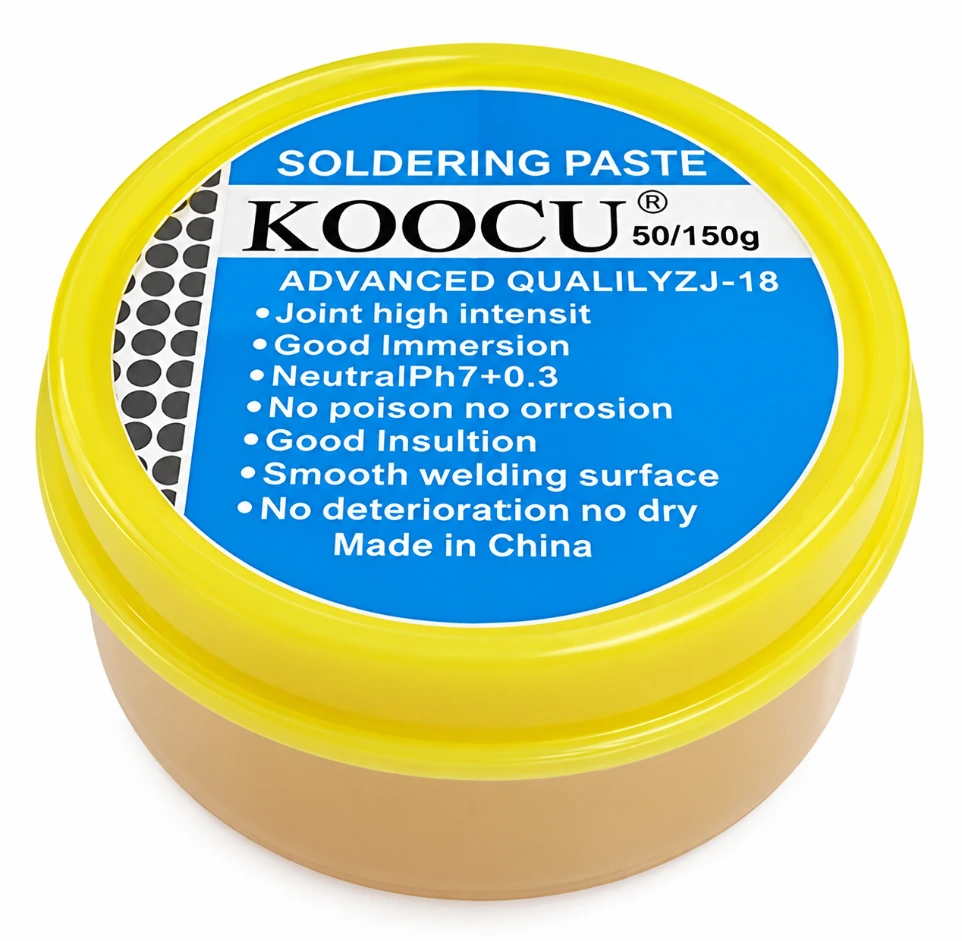 KOOCU ZJ-18 Advanced Quality Soldering Paste Flux (50g) – High-Purity Non-Corrosive Welding Grease