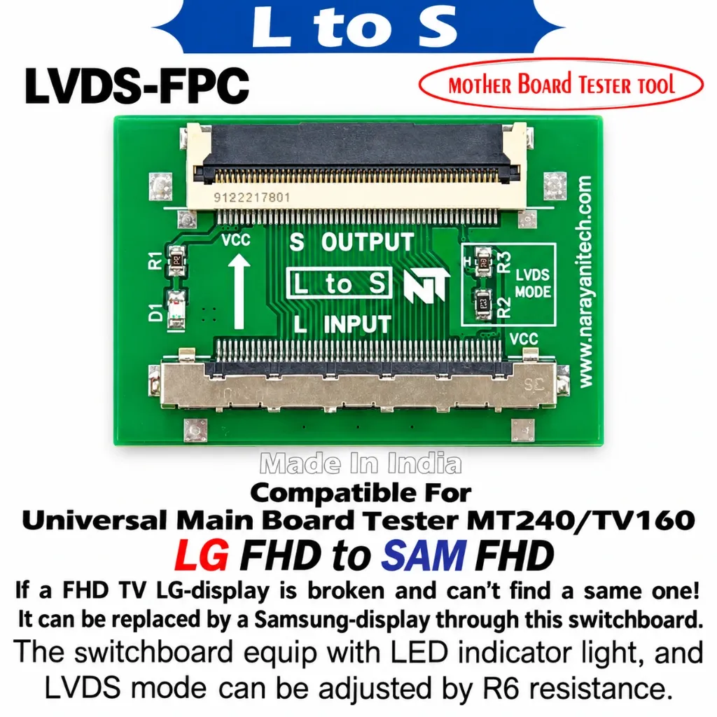 [6564576] L to S LVDS Switch Board. LG To Samsung LVDS Converter