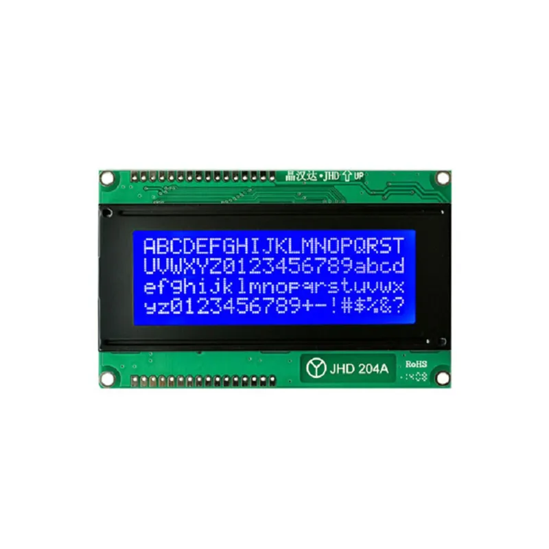 [8484809] 20x4 Character LCD Display with Blue Backlight – High-Contrast White-on-Blue Alphanumeric Module (5V)