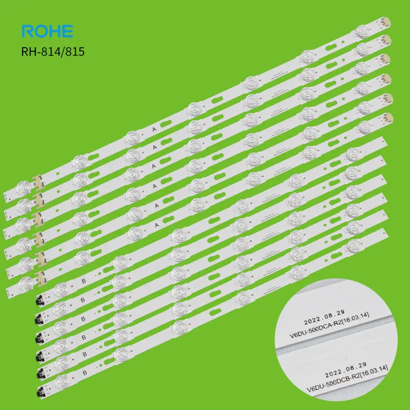 [101004] Samsung 50-Inch LED TV Backlight Strip Set – 12-Piece Array Kit (6 Pairs) with 13 LEDs per Row (6+7 Config) for 50" Samsung Smart TVs