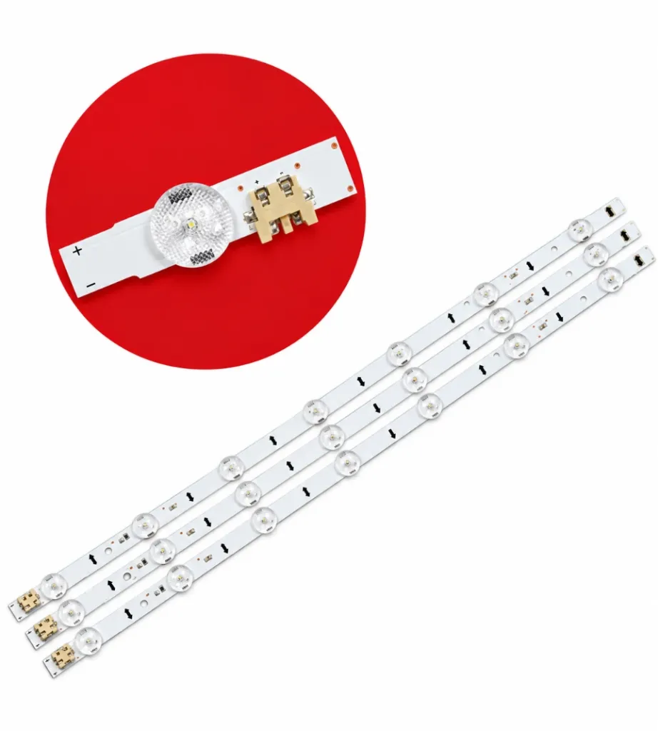 Samsung 32-Inch LED TV Backlight Strip Set – 3-Piece Array Kit with 7 LEDs (3V) per Strip for 2014SVS32HD, UA32H, and UE32H Series Smart TVs