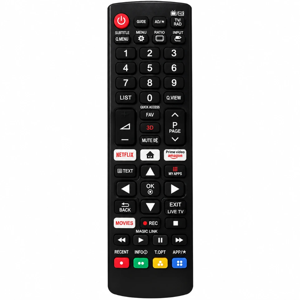 [9638192] Universal Smart Remote for LG LED/LCD TVs – Fully Compatible Replacement for LG Magic & Standard Smart TV Models (Non-Voice IR Version) – Precision Control for Smart Hub & WebOS