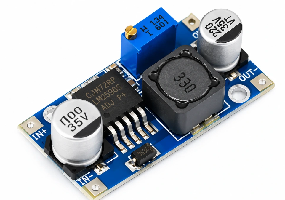 [693379] LM2596HVS High-Voltage DC-DC Buck Converter – 4.5V-50V to 3V-40V Adjustable Step-Down Power Module (3A Max)