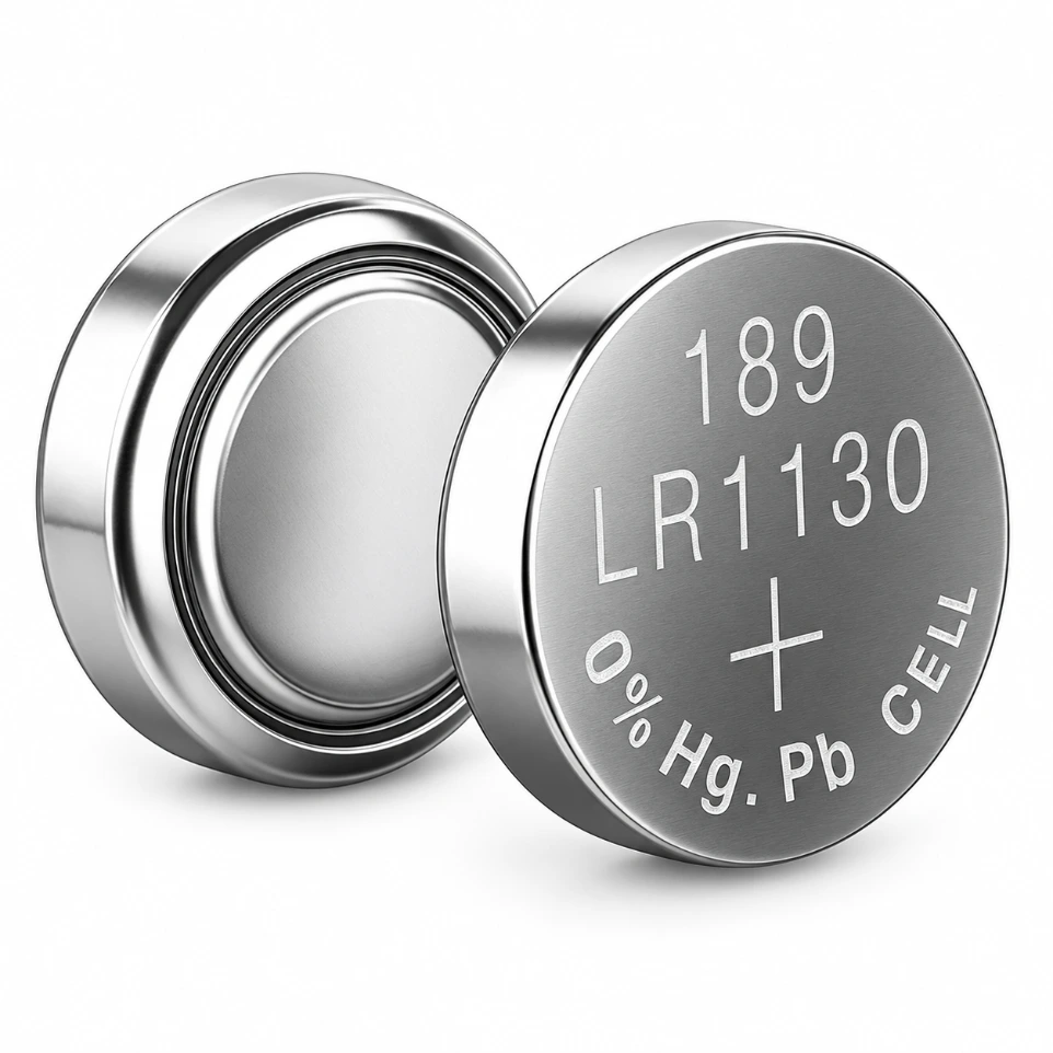 [643365] LR1130 1.5V Alkaline Button Cell Battery AG10/LR54 for Mini Toys, Watches, and Calculators