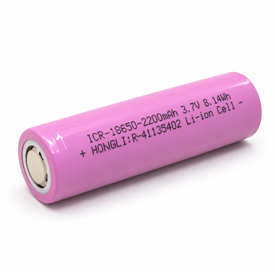 [1281383] 18650 3.7V 2200mAh Li-Ion Battery Cell 43g