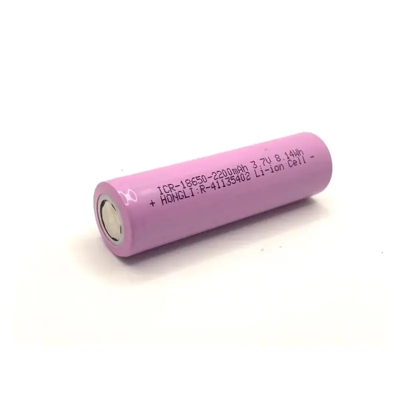 [1281383] 18650 3.7V 2200mAh Li-Ion Battery Cell 43g