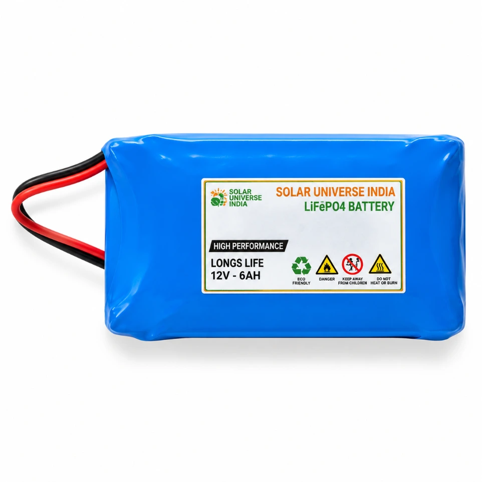 [10258578] 12.8V 6000mAh LiFePO4 Battery Pack Inbuilt BMS for Solar and EV Applications